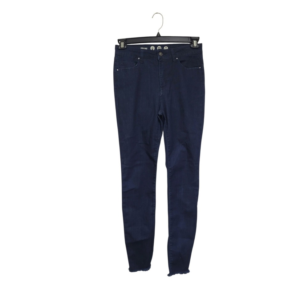 Rewash High Rise Skinny Jeans Indigo Blue Raw Hem Size 7/28 J18842LE1